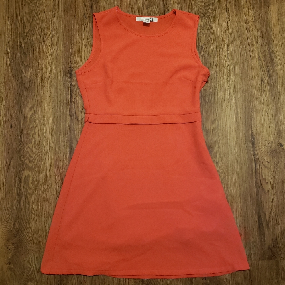 Forever 21 Orange Red Dress Size S